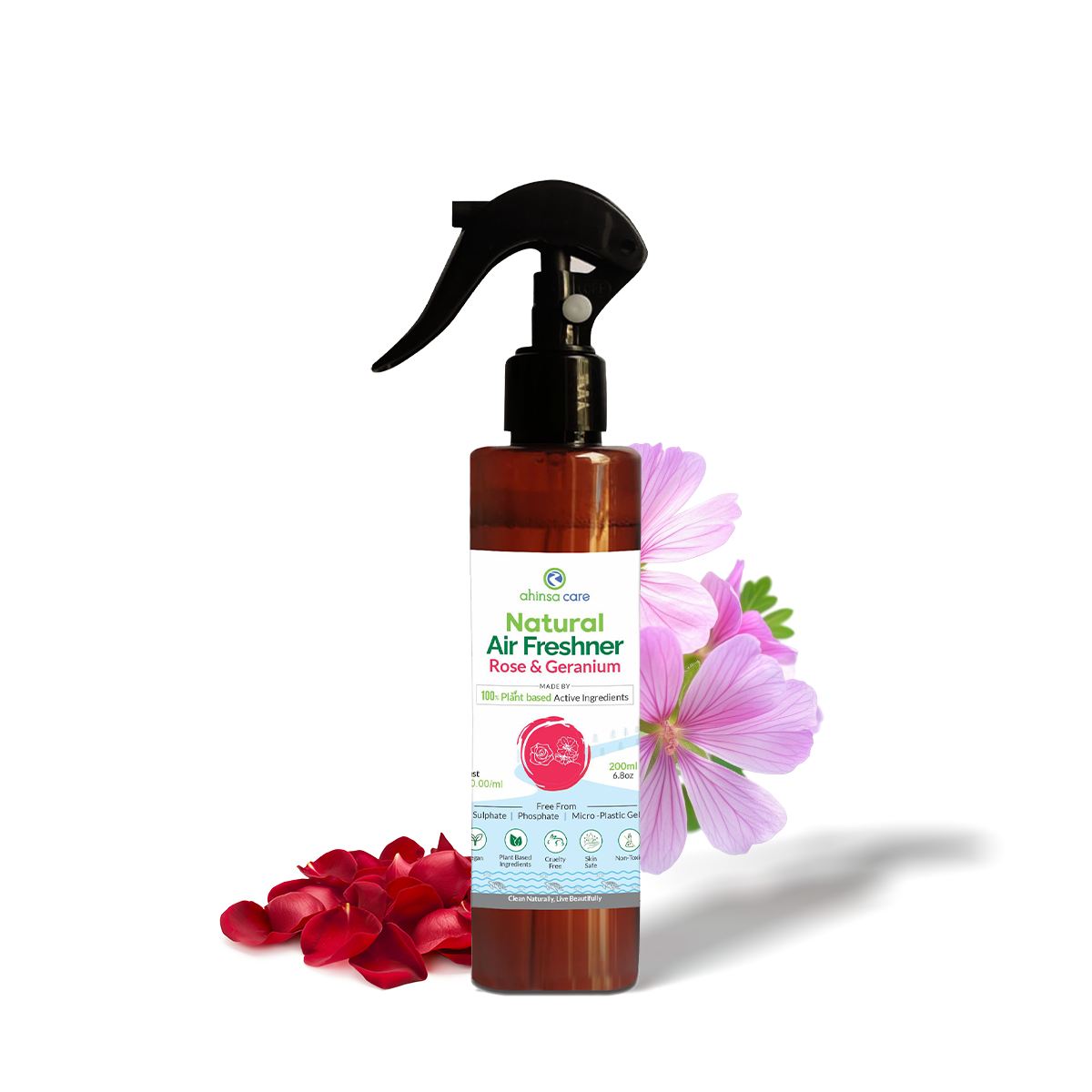 Natural Air Freshner Rose and Geranium 230ml